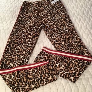 Cheetah Tuxedo Stripe Pants
